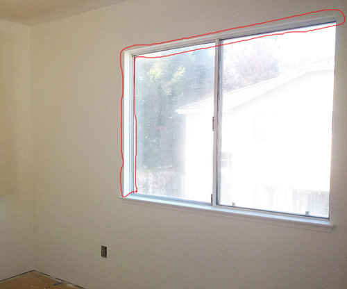 What to paint the border opening of a window???