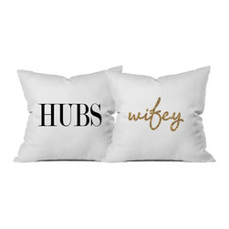 Oh, Susannah Hubs Wifey Throw Pillow Cover - Products