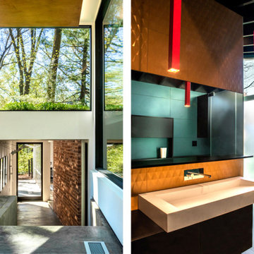 KUBE Architects 2019 DC Metro Modern Home Tour + kul grilles Floor Vent Covers