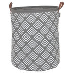 Modern Littles - Bold Chevron Folding Laundry Basket & Reviews | Houzz