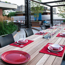Outdoor Fire Pit Dining Table