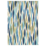 Nourison - Waverly Sun N' Shade Abstract Seaglass 5'3" x 7'5" Indoor Outdoor Area Rug - Bring your modern style outdoors or give your living room a pop of flair with the versatile Waverly Area Rug. Created to withstand both indoor and outdoor conditions, this piece effortlessly blends durability and bold design. Transform your space with the contemporary edge this rug offers.