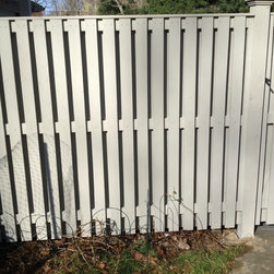 Solid Board Cedar Fence - Home Fencing And Gates
