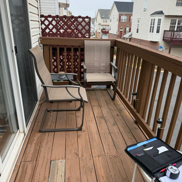 Townhouse Deck Remodel with Trex Decking and Railing