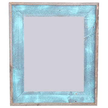 BarnwoodUSA Artisan Picture Frame - 100% Reclaimed Wood, Robins Egg Blue, 8.5x11