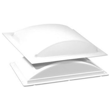 White Low Profile Single Pane Exterior Skylight Kit