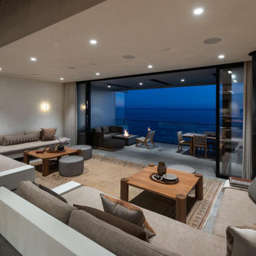 Indoor Outdoor Living Room with Ocean View
