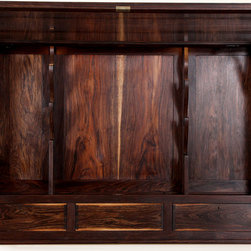 Walnut Gun Cabinet - Filing Cabinets