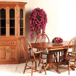 CANTED HUTCH WITH TULIP TABLE AND BOW WHEAT CHAIRS - Products
