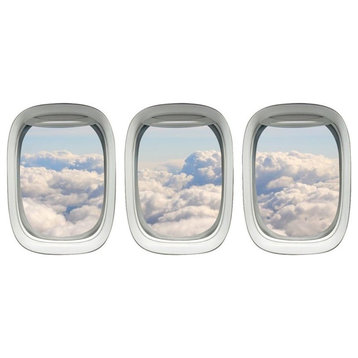 Aviation Decals Airplane Window Sticker Clouds Wall Art