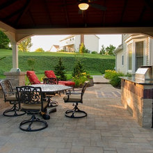 unilock for pool and retaining walls