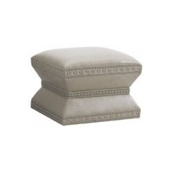 Wheatley Leather Ottoman Married Cover - Footstools And Ottomans