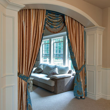 Valance curtains with swags and tails by celuce.com