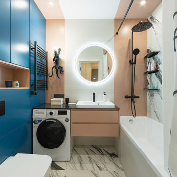 Vibrant Harmony in a Modern Apartment - Finished Interior