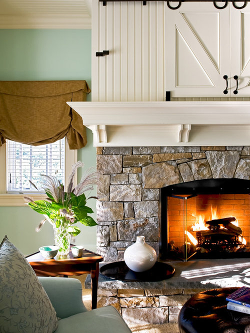 Beadboard Fireplace Design Ideas & Remodel Pictures Houzz