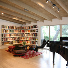downstairs