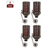 Royal Designs, Inc. Vintage Pull Chain Lamp Socket, Oil Rubbed Bronze, Set of 4