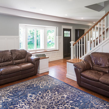 front entry with open staircase