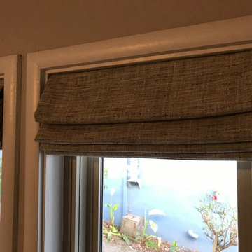 Inside Mount Roman Shades with Continuous Cords