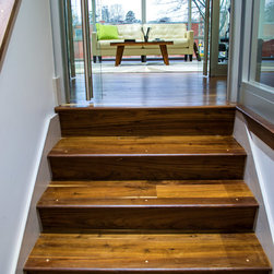 Black Walnut Staircase - Hardwood Flooring