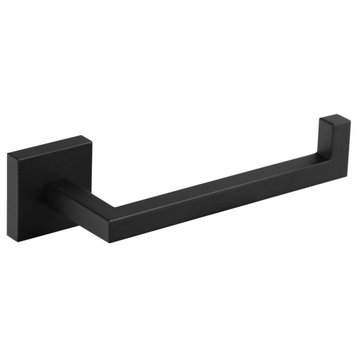 Square Wall Mounted Toilet Paper Holder, Black