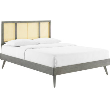 Val Platform Bed - Gray, Full