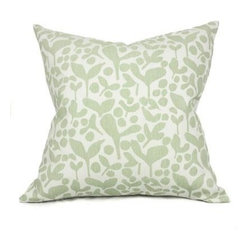 Belle & June - Pod Decorative Throw Pillow in Celadon - Decorative Pillows
