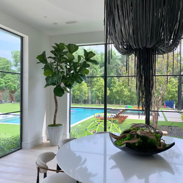 Custom Fiddle Leaf Fig in Modern Dining Room