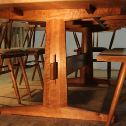 Nakashima-inspired cherry dining table and chairs - Dining Tables