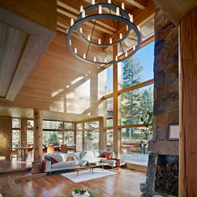 wooden house interior