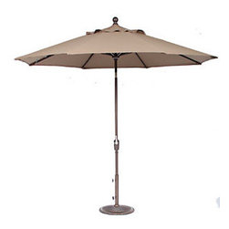 Christy Sports 9' Push Tilt Market Umbrella Mocha - Outdoor Umbrellas