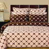 Bloomingdale 9PC Egyptian cotton Bed in a bag, Full-9PC-Set, Blush & Chocolate