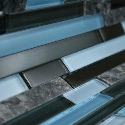 Rainy Sky Glossy Stone Glass Mosaic Tiles - Home Accessories & Decor