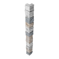 255-STACKED STONE OUTSIDE CORNER - 48"H X 3 &frac14;" W X 1 &frac12;"D - Wall Panels