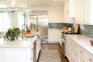 This is an example of a transitional kitchen in Salt Lake City.