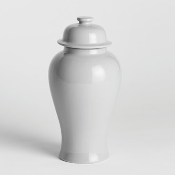White Koa Jar, Mini-Large