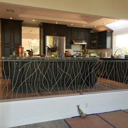 Abstract 'branch' interior forged steel railing - Home Improvement