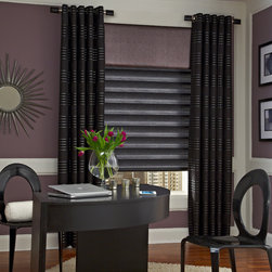 Pleated Roman Shades, Drapes, Curtains, Drapery Hardware - Window Treatments