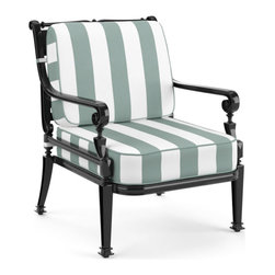 Carlisle Lounge Chair with Cushions in Onyx Finish - Patio Furniture And Outdoor Furniture