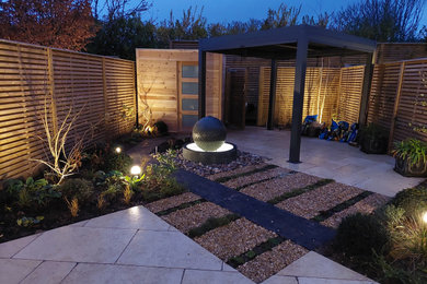 This is an example of a garden in Wiltshire.