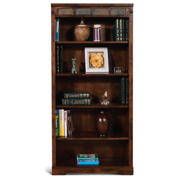 60" Tall Modern Wood Bookcase Home Office Storage