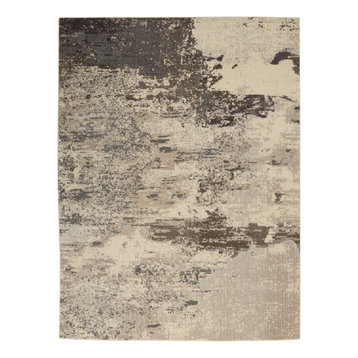 Nourison Celestial Modern Abstract Area Rug, Ivory/Gray, 10'x14'