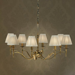 Stanford 8 Light Brass Chandelier - Chandeliers