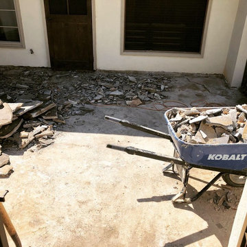 Flagstone Patio Re-build and Drainage