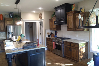 Elegant kitchen photo in Kansas City