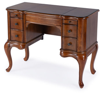 Charlotte Vanity Desk With Storage, Olive Ash