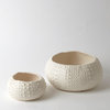 Ceramic Urchin Bowl, Matte White, Small