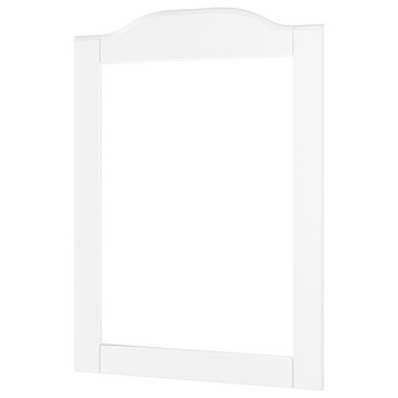 100% Solid Wood Frame Kyle Mirror, White