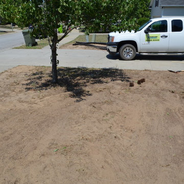 Front Yard Tilled