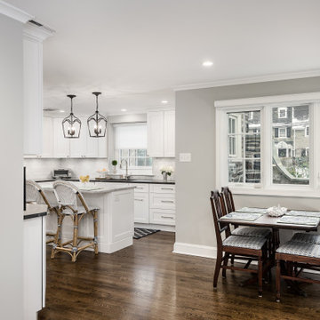 White Kitchen w/ Deco Hood